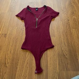 Windsor burgundy bodysuit